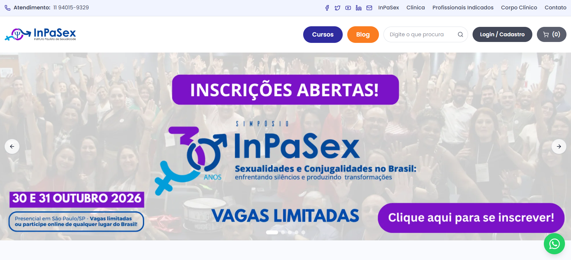 Site InPaSex desenvolvido pela 2RS IA