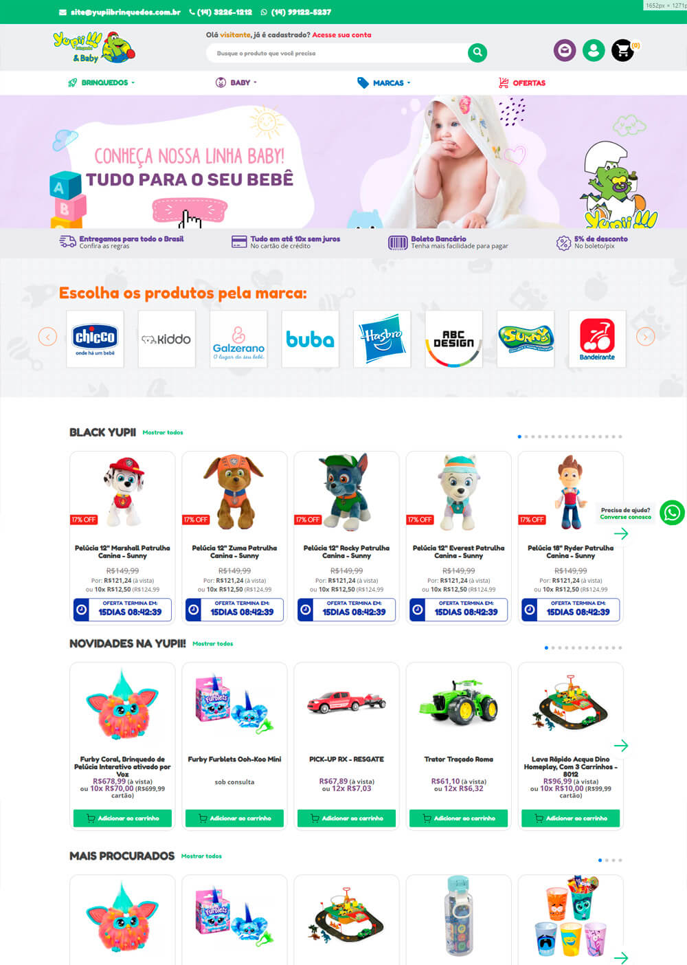 Criação de Lojas Virtuais